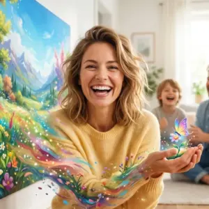 „Happy-Trip“-Wandbild